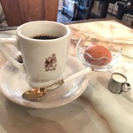 喫茶ジャワ - ホットコーヒー＆茹でたま(Aセット) 500yen