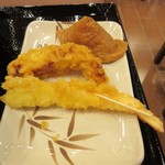 丸亀製麺 - 大海老天、鳥、稲荷
