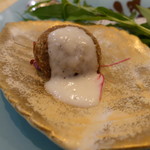 トゥ・ラ・ジョア - 鮎と蓮根のフライ