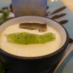 トゥ・ラ・ジョア - 鮎だらけのムースにきゅうりのゼリー