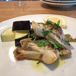 スガハラ - 明石 真鯛のカマ + 茄子（アップ）