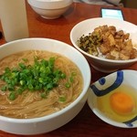 茶屋 - 麺線とるーろー飯のセット