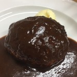 洋食デッサン - 【’18.6】先にハンバーグ登場！デミソースも美味しそう