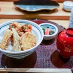 天徳 - かき揚げ丼セット 1944円