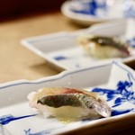 花いち - 【早寿司】〆あじ握り