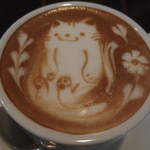 ランチセット1300円のカフェラテ