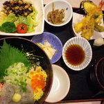 Yumean - 瀬戸内産の生しらす海鮮丼と季節天ぷら膳