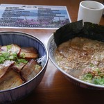 浦の麺屋ごとう - チャーシュー丼、チャーシュー麺
