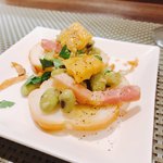 創作イタリアン Gemelli - お店からのアミューズ ブルスケッタ