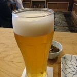 Kawatarou - 2018年6月 生ビール　600円+税