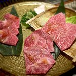 Yakiniku Uson - サシ系三種盛り合わせ