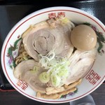 自家製太麺 渡辺 - 汁なし＋味玉、チャーシュー