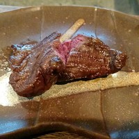 柳家 - 蝦夷鹿・ひれ肉　立て焼きで