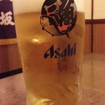 Sakanaya Doujou - 生ビールはスーパードライ通常480円がサービスタイムで280円