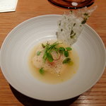 LIAISON - オマール海老、バジルとジロールのフリカッセ