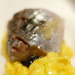 サンプリシテ - ランチコース 5940円 の5日間熟成した銚子イワシの瞬間燻製