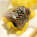 サンプリシテ - ランチコース 5940円 の5日間熟成した銚子イワシの瞬間燻製