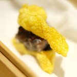 サンプリシテ - ランチコース 5940円 の5日間熟成した銚子イワシの瞬間燻製