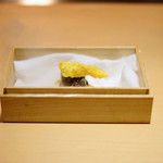 サンプリシテ - ランチコース 5940円 の5日間熟成した銚子イワシの瞬間燻製