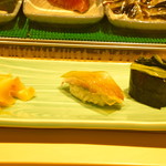 鮨処 銀座福助 - 春子鯛と大阪菜（だっけ？）