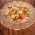 鮮魚のカルパッチョ　１２００円