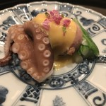 まき村 - 飯蛸 ウルイ 辛子酢味噌