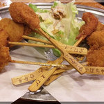 炉ばた焼　みちのく - 揚げ物9点盛り(2011/8/1)