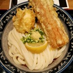 難波千日前 釜たけうどん - ちく玉天ぶっかけ