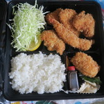 とんかつ春 - 盛り合わせ弁当（持ち帰り用）