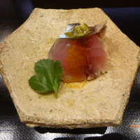 天婦羅 みやしろ - 関サバの〆鯖
