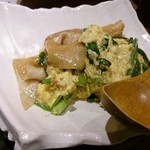 北前居酒屋 佐勘  - 庄内麩とニラの玉子炒め