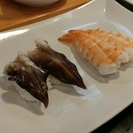 魚がし寿司 - とり貝と海老です