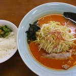 ラーメンショップ - 半ライス・大辛中盛