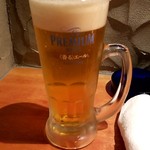 Akihabara Kushigin Sangouten - 生ビール：490円税別