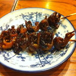 鰻作 - 鰻肝串焼き