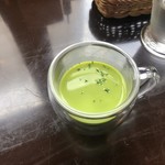 アンティーク ローズ - ほうれん草の冷製スープ