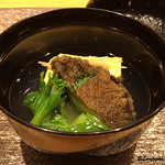 丸新 - 鮑と筍の椀物