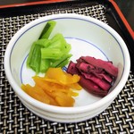 うな繁 - お新香。