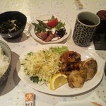 Kodomburi - ホタチと牡蠣フライ定食（500円だった記憶）