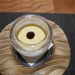 青いけ - ゴールドラッシュ玉蜀黍の冷製スープ、珈琲ジュレ