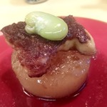 おき野 - 大根フォアグラソテー