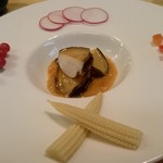 おき野 - アワビのウニソース