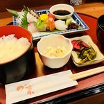 割烹日菜 - お造り定食 ¥1100-