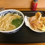 ふる里うどん  - かしわ天うとん420円 鬼びっくり七味