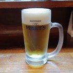 いかやき やまげん - 生ビール