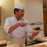 寿しの吉乃 - 鯖棒寿司炙り