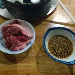 成吉思汗だるま - この日の一発目のお肉です。