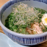 とりそば太田 - 塩ねぎそば（半麺）