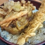 そば処　亀島 - セットの天丼