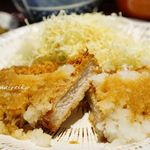 おでんと串揚げ らかん - おろしかつ定食 880円